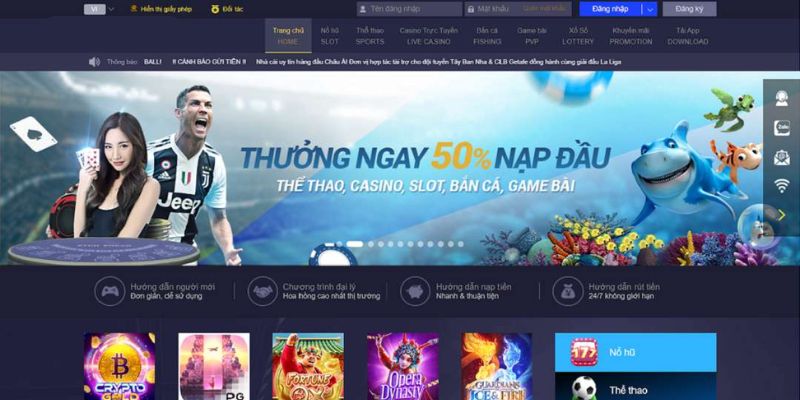 Kho game của 77BAL cực khủng