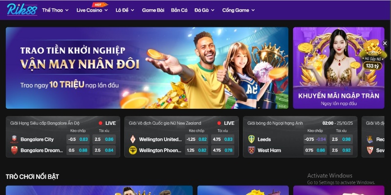 Rik88 – Cổng game bài đổi thưởng uy tín hàng đầu 2025